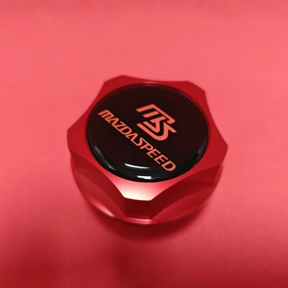 MS RED BILLET ENGINE OIL FILLER CAP for MAZDA 2 3 5 6 CX-4 CX-5 MX30 MX5 MIATA S - Image 4 of 4