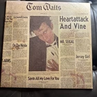 Tom Waits Heart Attack and Vine Asylum 6E-295 EX+ Inner Sleeve Lyrics BEAUTIFUL