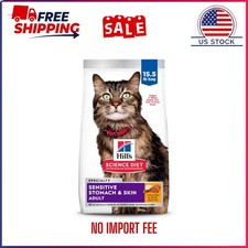 Hill's Science Diet Sensitive Stomach Skin Adult Dry Cat Food Chicken/15.5LB