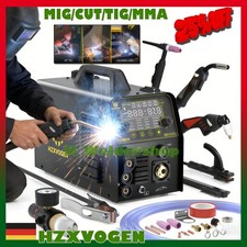 250A HF WIG/MIG/MMA/SPOT/40A Plasmaschneider, 6in1 Aluminum MIG Schweißgerät -DE
