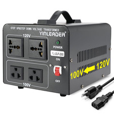 2000W Convert 120V to 100V or 100V to 120V Step Up/Down Voltage Transformer Perf