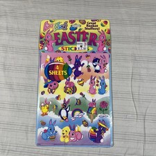 Vintage 90s Lisa Frank Easter Stickers 4 Sheets Pack Sealed NOS