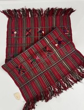 Vintage handwoven Tzute Nebaj Guatemala 40  X 21.5  