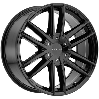 Raceline 158B Impulse 22x9.5 6x135/6x5.5'' +35mm Gloss Black Wheel Rim 22'' Inch