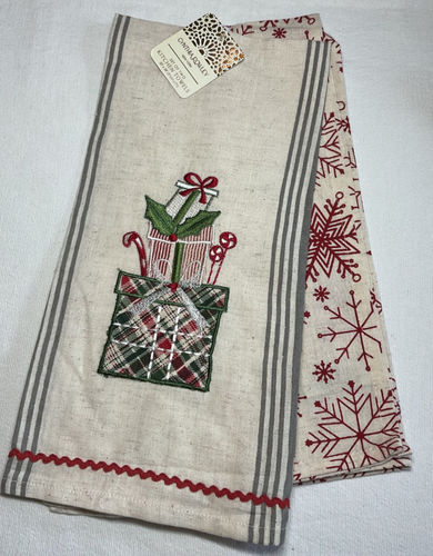 CYNTHIA ROWLEY ASCIUGAMANI CUCINA (2) PLAID PRESENTA 100% COTONE 20x28 NUOVI CON ETICHETTE - Foto 1 di 3