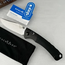 Benchmade 15085 Mini Crooked River Black G10 Handle CPM-S30V Folding Knife