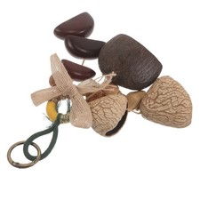 African Nut Shell Rattle: African Musical Shaker Rattle- Percussion Instrument