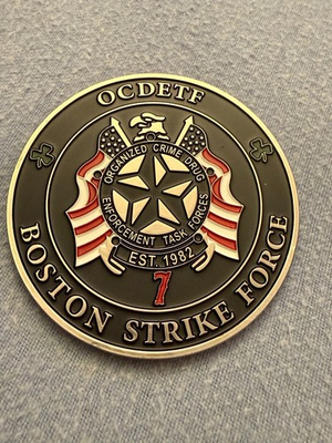#ad Boston Task Force Coin DBFTF Multi Badge Police Federal Style Coin $84.99