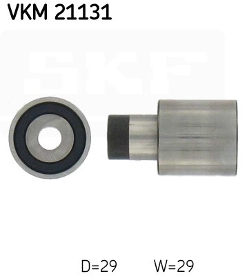 Lower Left SKF-OE VKM 21131 Deflection Pulley/Guide Pulley, timing belt for AUDI