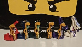 Custom Lego Ninjago Fangtom + Staffs Rise of the Snakes Lot Of 6! 9450 9446 9445
