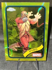2025 Topps Chrome Marvel - Pyro #66 - Yellow Lava Refractor