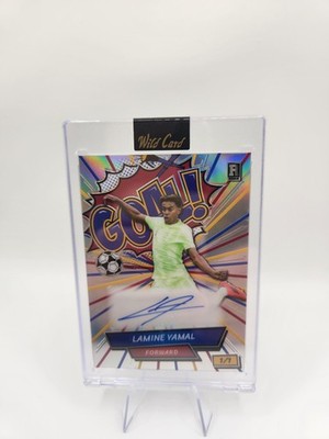 2024 Wild Card Comix Goal! Auto Lamine Yamal Rookie 1/1 Red Yellow Blue