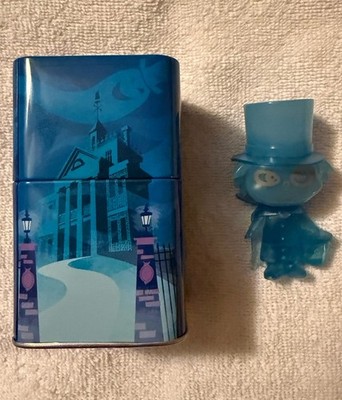 Disney s Haunted Mansion Hatbox Ghost Figure W/ Themed Tin- A+ Condition - Open