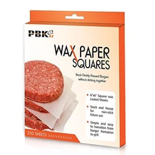 Hamburger Patty Paper Sheets Wax Paper Squares 250 pcs 6" X 6" Non-Stick