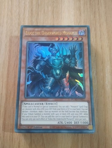 Yu Gi Oh Yugioh! Deck Mazzo Monarca Eidos Erebus Ehther Tessera - Foto 4 di 4