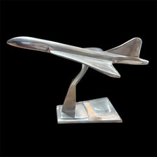 Concorde Airplane Aircraft 12  Aluminum Model British Airways Air France