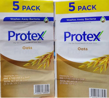 10 Bars 3.7 oz PROTEX OATS ANTIBACTERIAL SOAP BAR JABON PROTEX AVENA Family PK