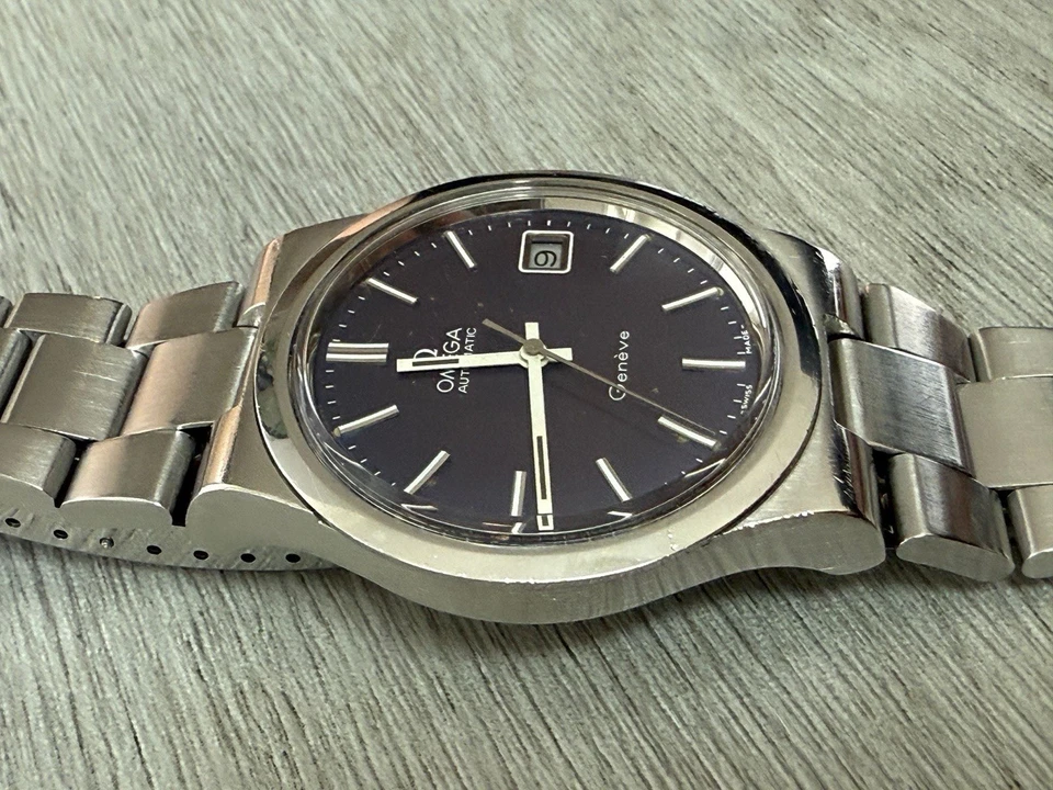 Reloj pulsera integrado esfera única Omega Genève años 70 39 mm Cal. 1012 Foto 3 de 4