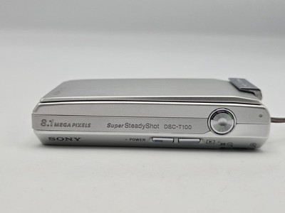 MINT] SONY Cyber-Shot DSC-T100 Silver Compact Digital Camera From