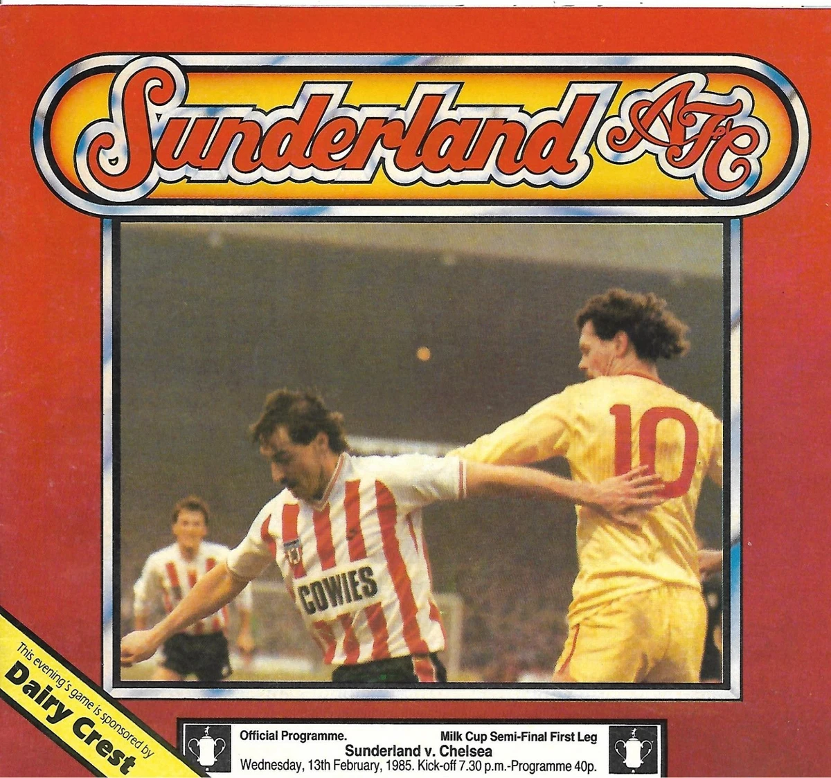 Programme Foot Sunderland Vs West Ham – Coupe De La Ligue – 27/09/1988 – Livraison Gratuite