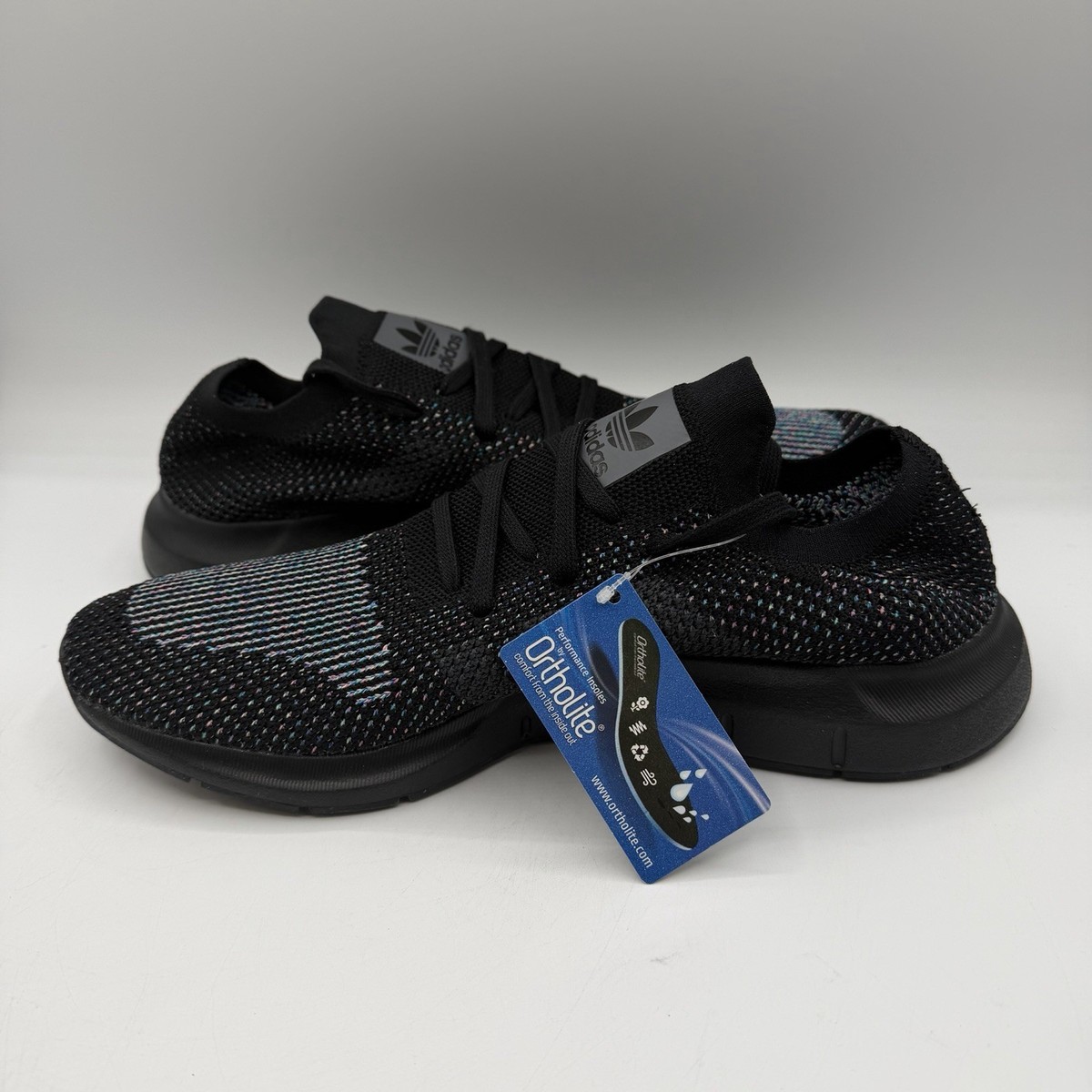 Adidas Swift Run PK Running Shoes Mens Sz 10.5 Black/Multi Color Sneakers CG4127 Adidas Swift Run PK Running Shoes Mens Sz 10.5 Black/Multi  main image 2