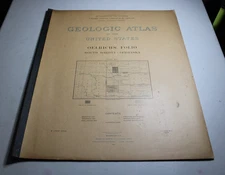 1902 USGS GEOLOGIC FOLIO No. 85 OELRICHS Quadrangle/4 Full Page Maps/SD