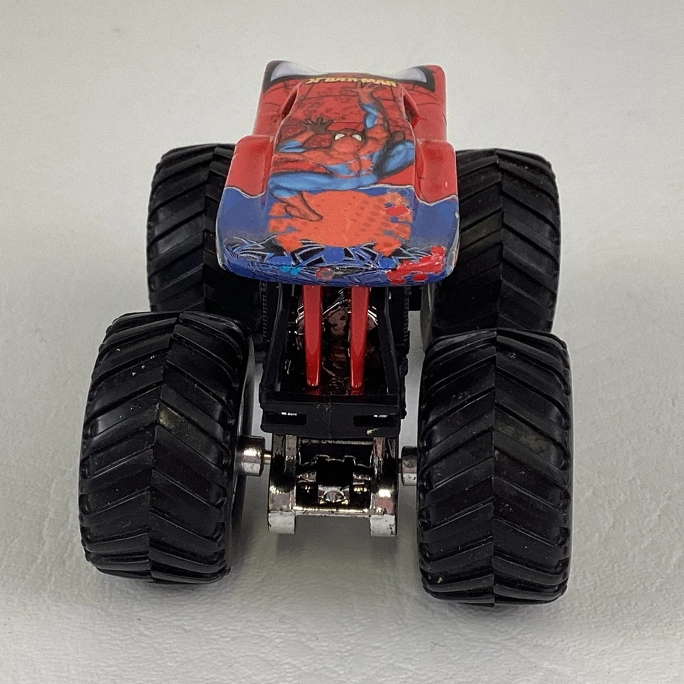 Hot Wheels Monster Jam Truck Marvel Spider-Man Die Cast Vehicles 1:64 Scale - Image 4 of 4
