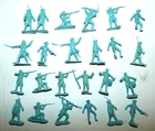 Vintage Marx Revolutionary War Play Set Colonial Soldier Figures