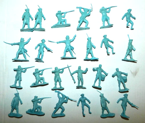 Vintage Marx Revolutionary War Play Set Colonial Soldier Figures