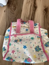Cutie Pie Vintage Diaper Bag Colorful Bears Stars
