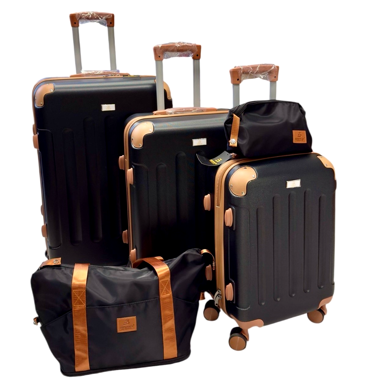 5-tlg Hartschalen Trolley Koffer Reisekoffer Handgepäck mit