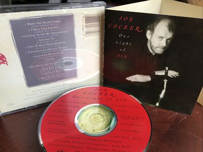 Joe Cocker One Night of Sin CD Jax Pressing Excellent Bob Ludwig Mastering EX