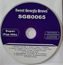 KARAOKE CD G SUPER POP HITS SWEET GEORGIA BROWN SGB0065 GREAT SONGS