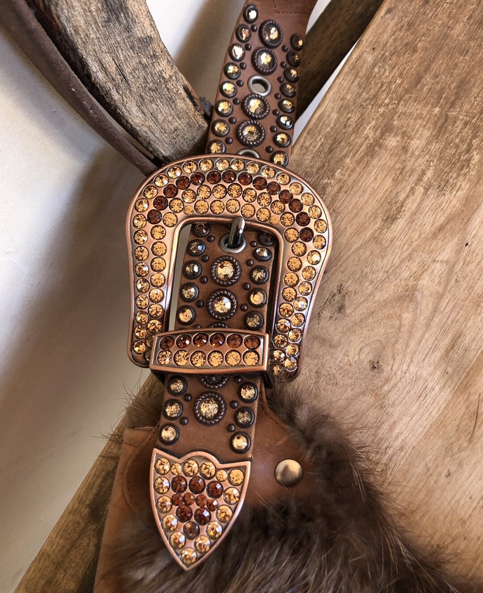 KIPPYS Coronado Western Southwest Steer Hide Real Fur Crystals