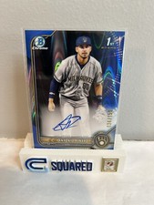 2022 bowman chrome Antonio Pinero /150 Blue Lava Auto