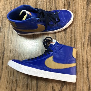 blue and gold nike shoes