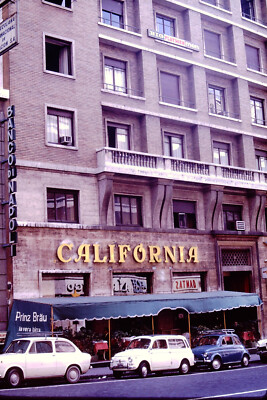 OCT 1967 Street Scene Italy Banco Di Napoli Kodachrome  Slide Ref N-G