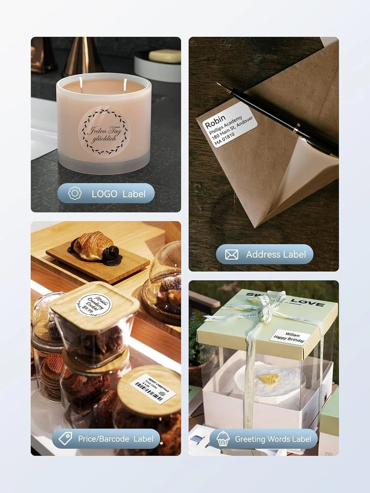 B21 2 Inch Portable Thermal Label Printer for Shipping Packaging
