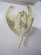 Resin Seated Angle Figurine Sculpture