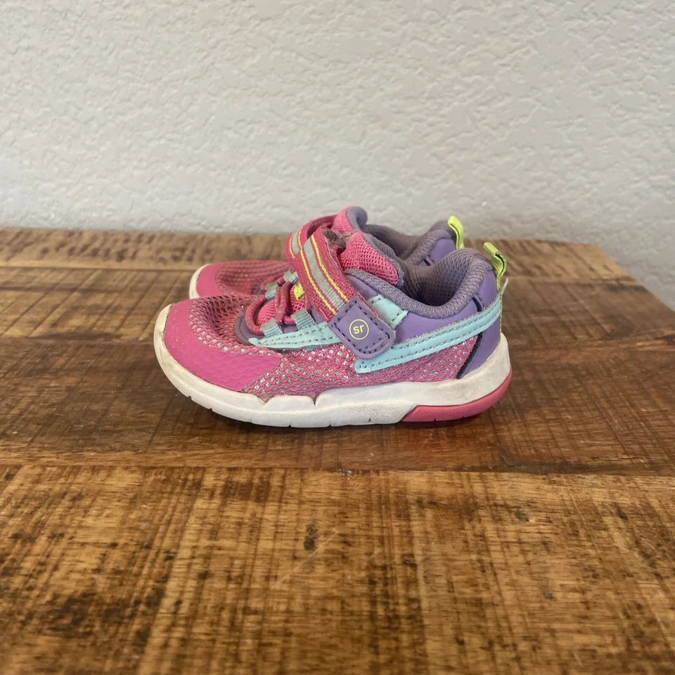 Stride Rite SRT Ian Rosa Multi 4.5 Zapatos Tenis Respuesta Sensorial Caminar Foto 2 de 4