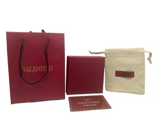 VALENTINO GARAVANI Empty Gift Box Storage Gift Red +Shopping Bag+Pouch+Card