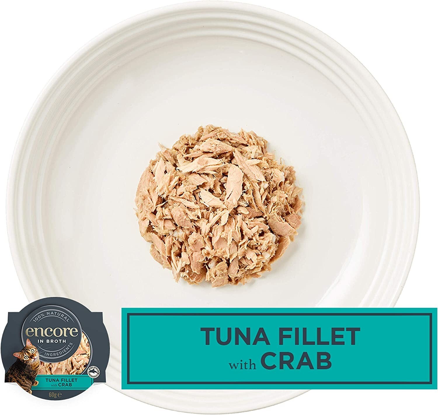 Encore 100 Natural Wet Cat Food Pot, Succulent Tuna with Pacific Crab in Broth eBay