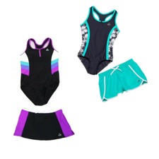 Gerry Girl's One Piece Swimsuit with Matching Bottoms