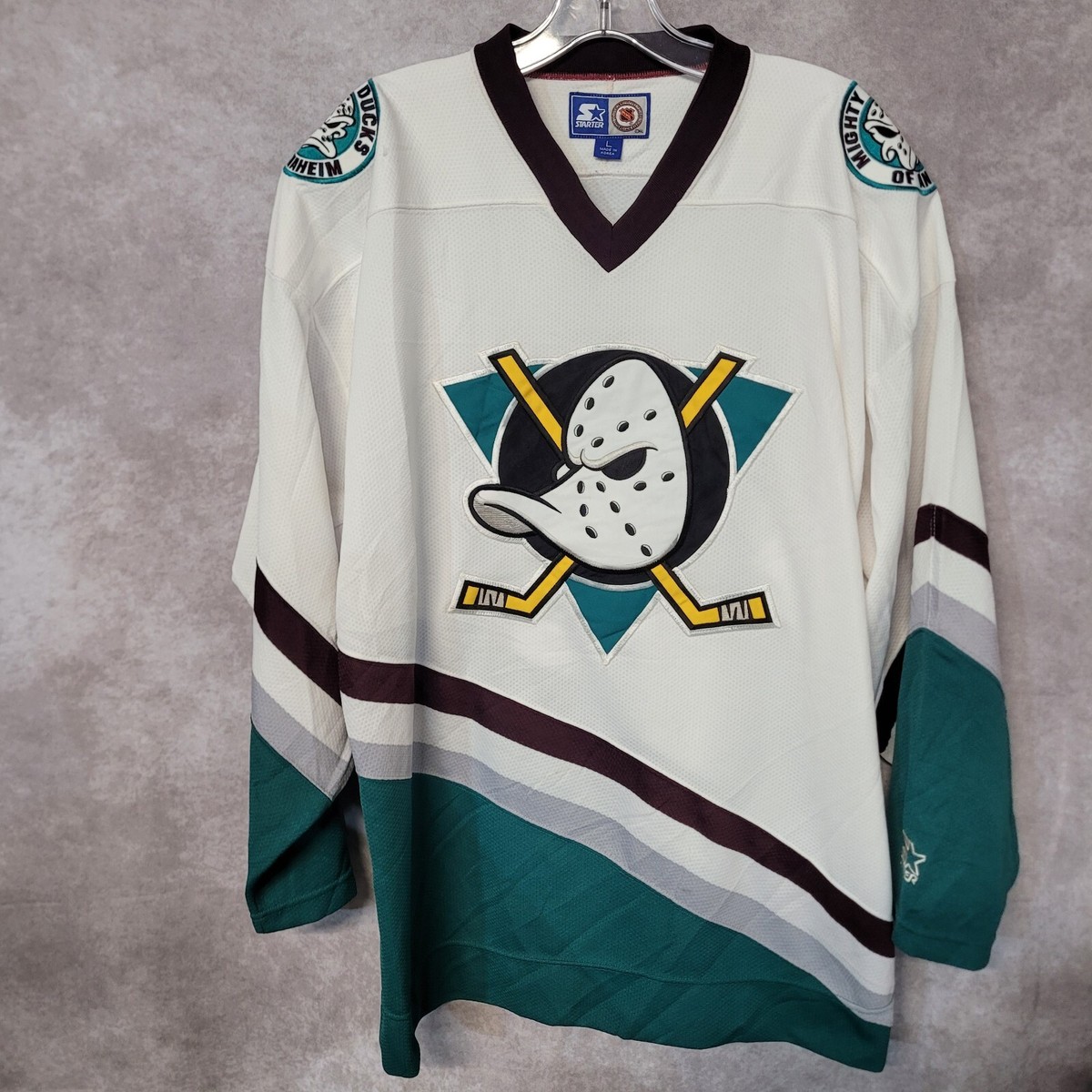 履き心地◎ 90s NHL ANAHEIM MIGHTY DUCKS✕STARTER L | maximise.mu