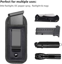 Tactical Universal IWB Magazine Pouch Holster Concealed Carry 9mm .40 .45 1911