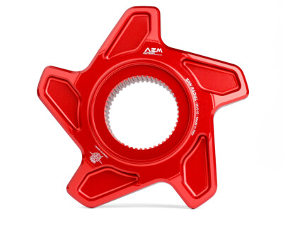 AEM Factory MV Agusta Kettenrad Flansch ''Radial'' - Brutale 990R - rot