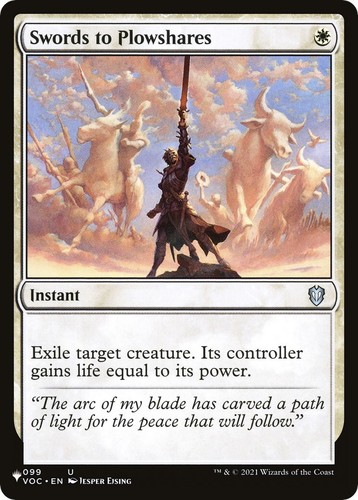 MTG Swords To Plowshares Signed Kaja Foglio Artist Proof Italian