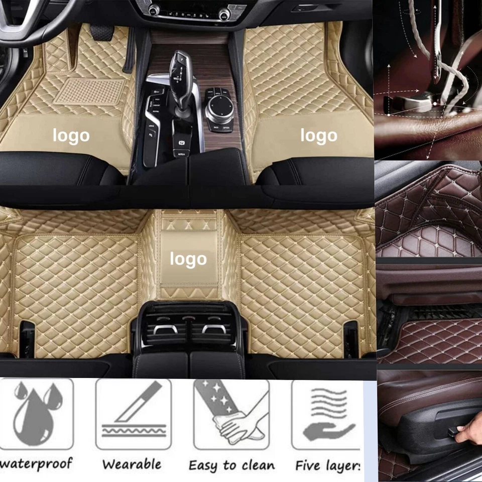 Alfombrillas de coche personalizadas de lujo impermeables forros automáticos para Ford Explorer Foto 4 de 4