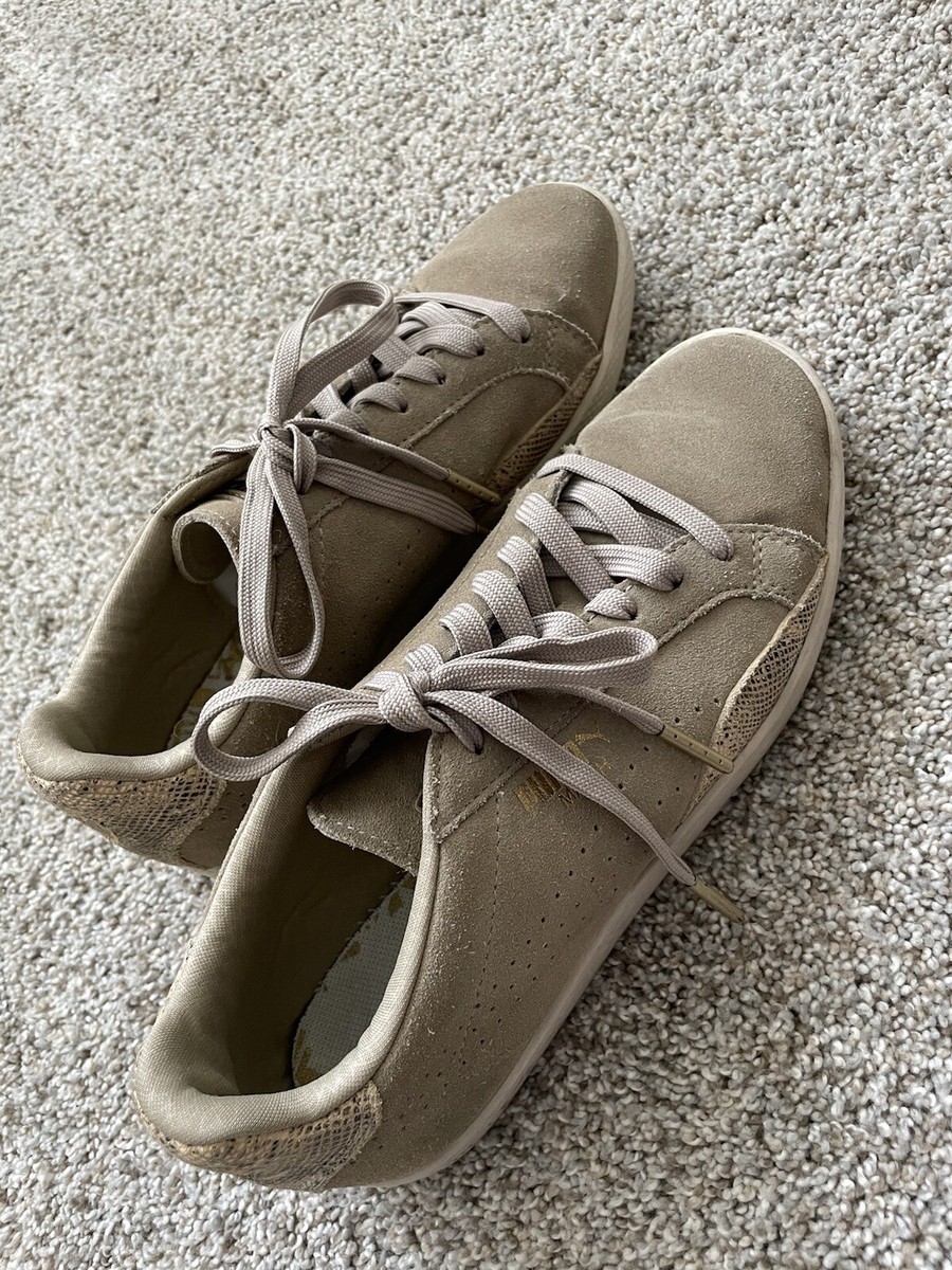 Puma Match Taupe/Snake Accent Sneakers Women's Size 7 FREE PRIORITY US SHIPPING View 2
