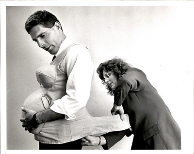 LG16 1989 Orig M Siegel Photo LINDA WARE Pregnancy Empathy Belly STEPHEN CLUTTER